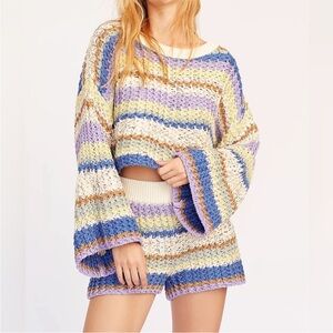 Free People Aloha Crochet Sweater set